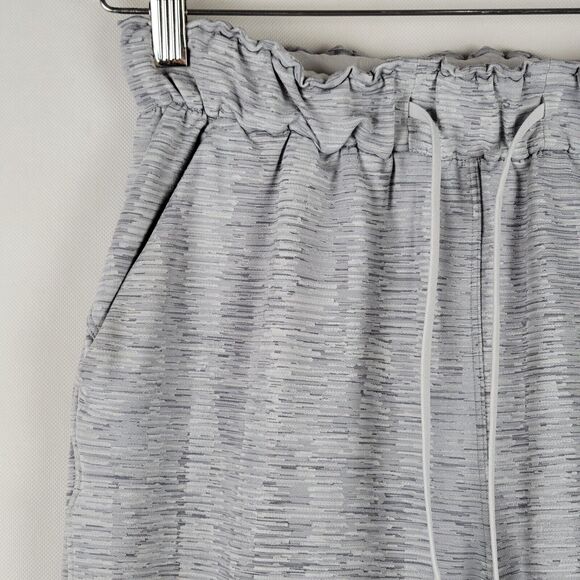 Lululemon Stretch High-Rise Jogger Womens Sz 4 Jacquard Silver Gray Gym Workout - Picture 3 of 9
